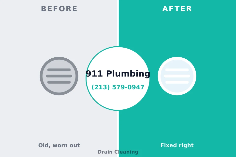 Before and after: plumbing company Brooklyn, MI